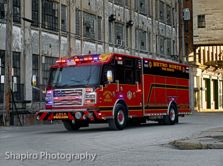 Metro North FPD St Louis MO fire apparatus Rosenbauer America Commander rescue pumper Larry Shapiro photography shapirophotography.net